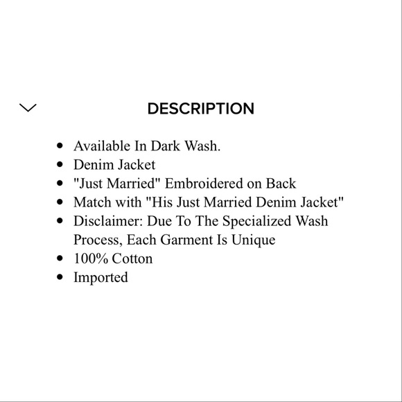 Denim Jean Jacket Just Married Bachelorette Bride - Picture 5 of 5